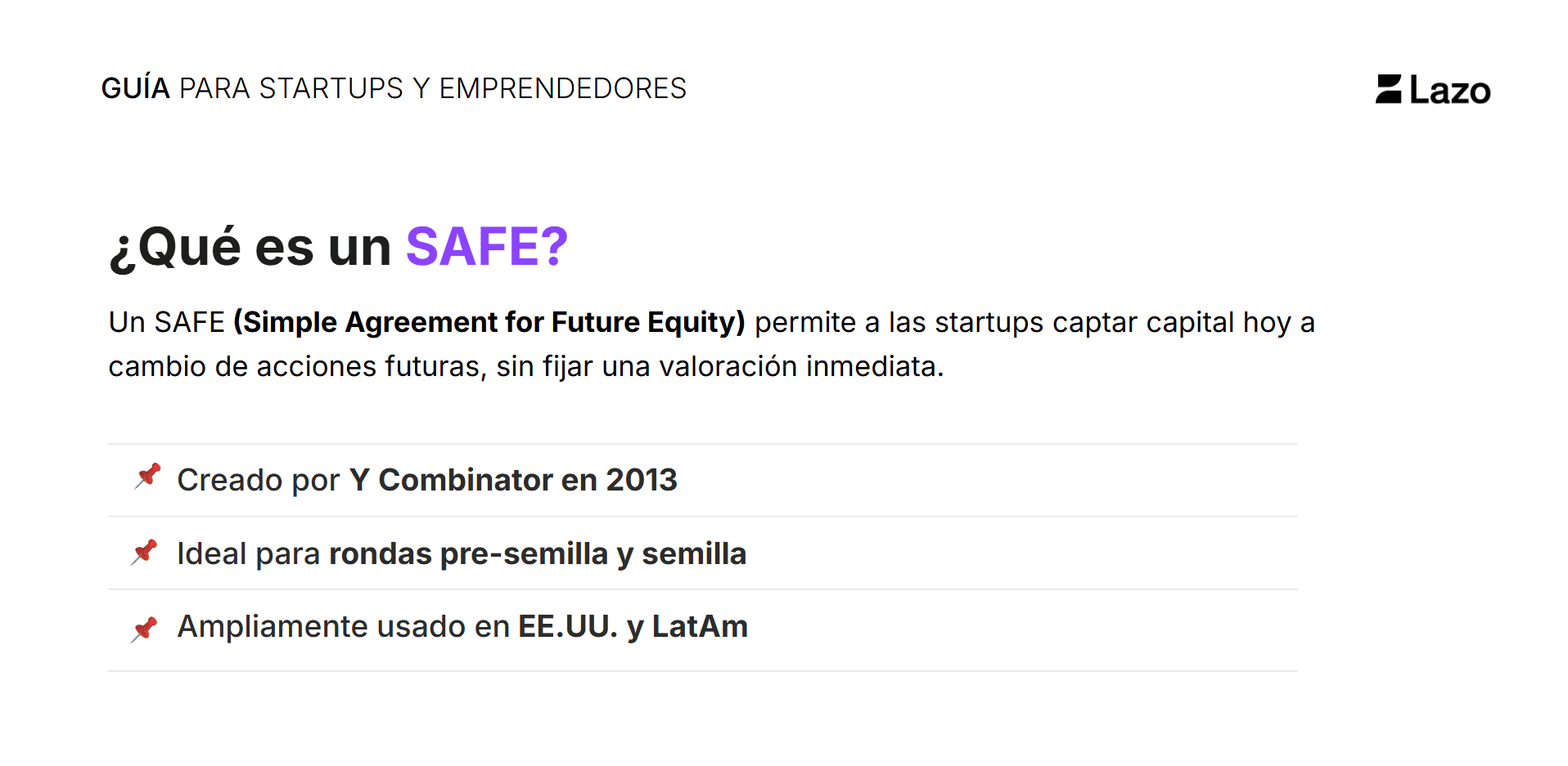 What is a SAFE?